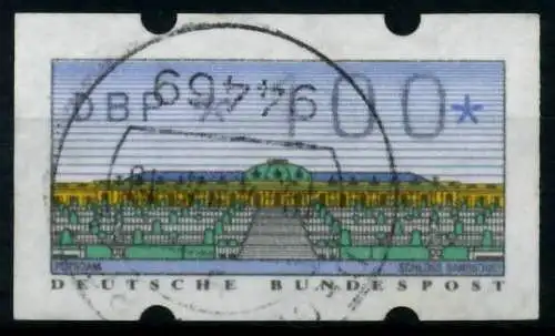 BRD ATM 1993 Nr 2-1.1-0100 gestempelt 96DE36