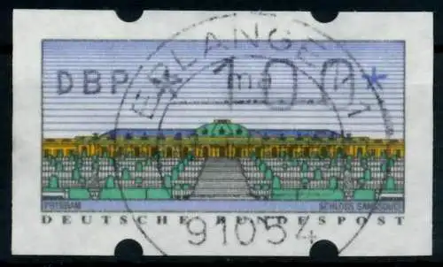 BRD ATM 1993 Nr 2-1.1-0100 gestempelt 96DE56