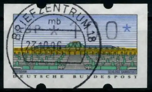 BRD ATM 1993 Nr 2-1.1-0100 gestempelt 96DE5A