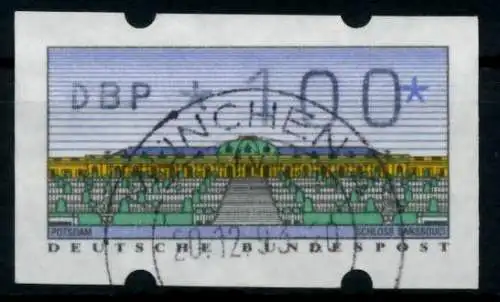 BRD ATM 1993 Nr 2-1.1-0100 gestempelt 96DE8A