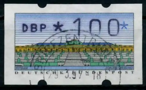 BRD ATM 1993 Nr 2-1.1-0100Rw gestempelt 96DEF2