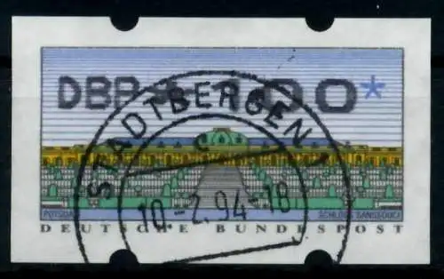 BRD ATM 1993 Nr 2-2.1-0100 gestempelt 96DF06