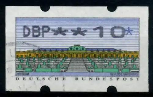 BRD ATM 1993 Nr 2-2.1-0010 gestempelt 96DF3E