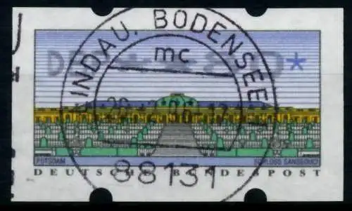 BRD ATM 1993 Nr 2-2.1-0080 gestempelt 96DF96