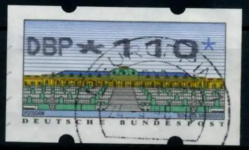 BRD ATM 1993 Nr 2-2.1-0110 gestempelt 96DFB6