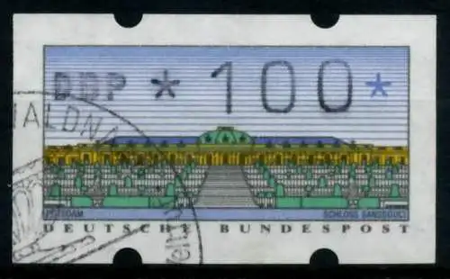 BRD ATM 1993 Nr 2-1.2-0100 gestempelt 96DFBA