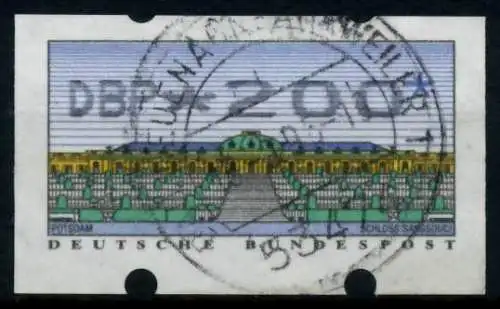 BRD ATM 1993 Nr 2-2.1-0200 gestempelt 96DFEA
