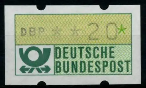 BRD ATM 1981 Nr 1-1-020 postfrisch S0375CE