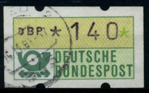 BRD ATM 1981 Nr 1-1-140 gestempelt 96E046