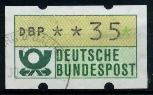 BRD ATM 1981 Nr 1-1-035 gestempelt 96E072