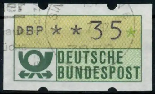 BRD ATM 1981 Nr 1-1-035 gestempelt 96E0A2