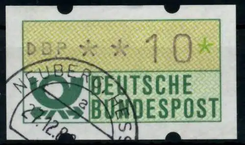 BRD ATM 1981 Nr 1-1-010 gestempelt 96E0A6