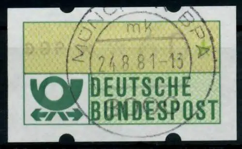 BRD ATM 1981 Nr 1-1-060 gestempelt 96E0CE