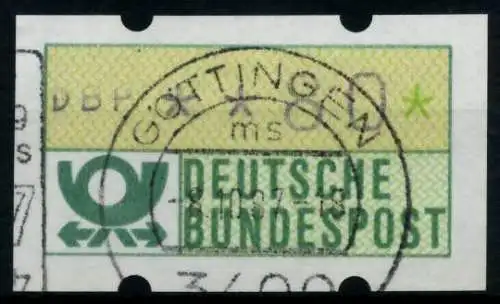 BRD ATM 1981 Nr 1-1-080 gestempelt 9700C6