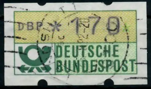 BRD ATM 1981 Nr 1-1-170 gestempelt 970112