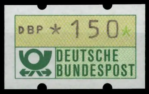 BRD ATM 1981 Nr 1-1-150 postfrisch S038E42