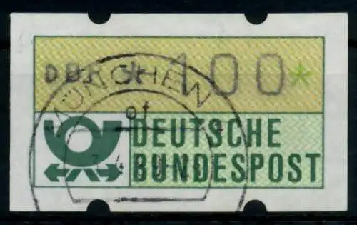 BRD ATM 1981 Nr 1-1-100 gestempelt 9701C6