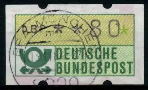 BRD ATM 1981 Nr 1-1-080 gestempelt 9701CA