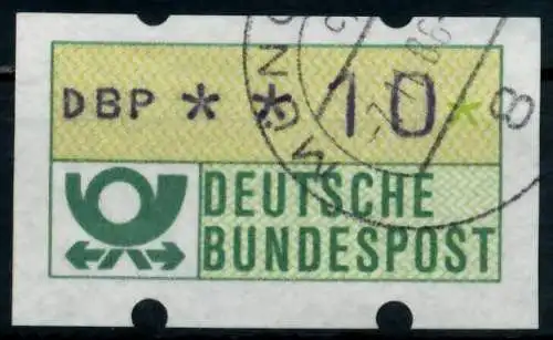 BRD ATM 1981 Nr 1-1-010 gestempelt 97020E
