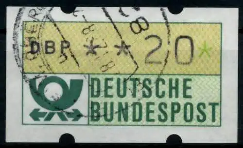 BRD ATM 1981 Nr 1-1-020 gestempelt 97027E