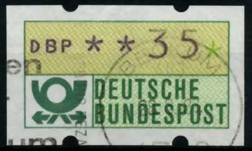 BRD ATM 1981 Nr 1-1-035 gestempelt 9702B2