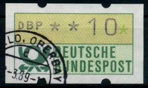 BRD ATM 1981 Nr 1-1-010 gestempelt 97030E