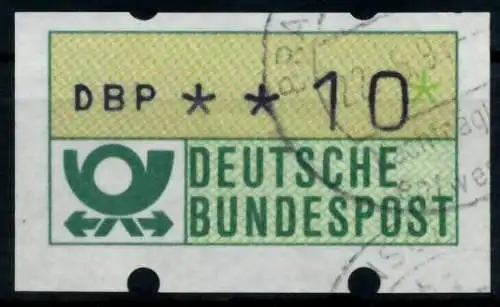 BRD ATM 1981 Nr 1-1-010 gestempelt 97032A