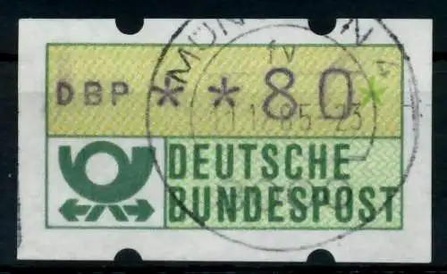 BRD ATM 1981 Nr 1-1-080 gestempelt 97034E