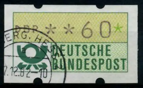 BRD ATM 1981 Nr 1-1-060 gestempelt 970372