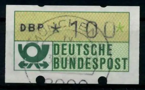 BRD ATM 1981 Nr 1-1-100 gestempelt 97039E