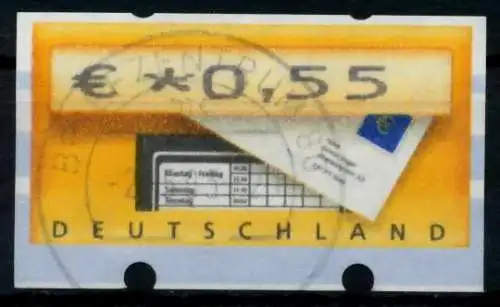 BRD ATM 2002 Nr 5-1-0055 gestempelt 970692