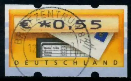 BRD ATM 2002 Nr 5-1-0055 gestempelt 97069E