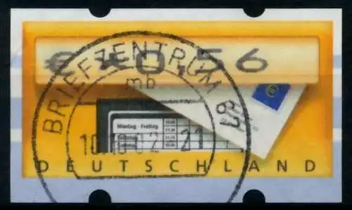 BRD ATM 2002 Nr 5-1-0056 gestempelt 9706EA