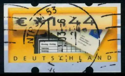 BRD ATM 2002 Nr 5-1-0144 gestempelt 970756