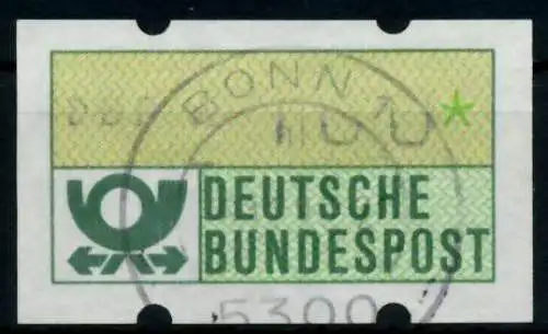 BRD ATM 1981 Nr 1-1-100 zentrisch gestempelt 97078A