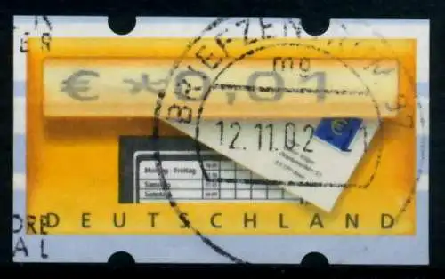 BRD ATM 2002 Nr 5-1-0001 gestempelt 970832