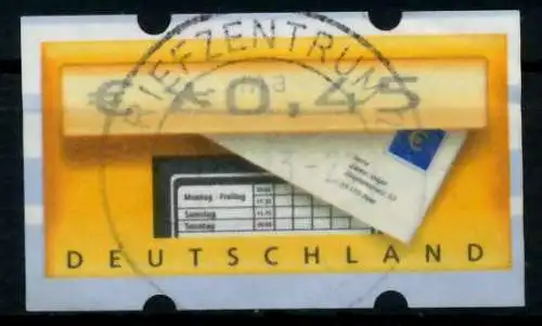 BRD ATM 2002 Nr 5-1-0045 gestempelt 970846