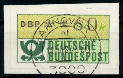 BRD ATM 1981 Nr 1-1-060 zentrisch gestempelt Briefst³ck 97085A