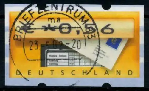 BRD ATM 2002 Nr 5-1-0056 gestempelt 97086E