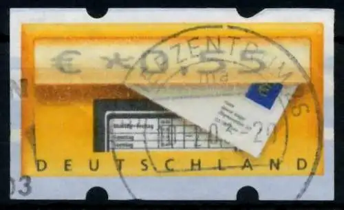 BRD ATM 2002 Nr 5-1-0055 gestempelt 97088A
