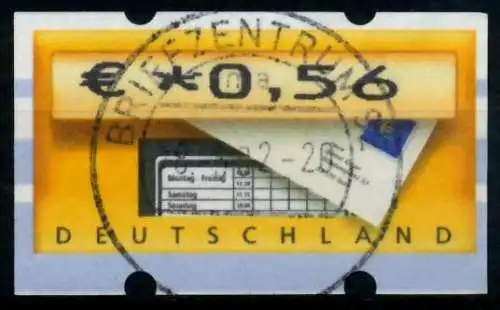 BRD ATM 2002 Nr 5-1-0056 gestempelt 97402E