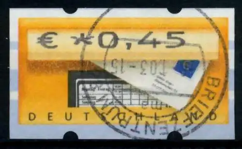 BRD ATM 2002 Nr 5-1-0045 gestempelt 974086