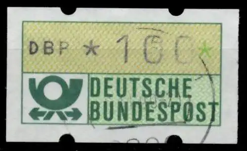 BRD ATM 1981 Nr 1-1-100R gestempelt 97408E