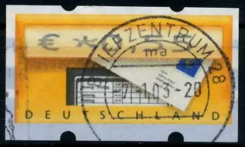BRD ATM 2002 Nr 5-1-0055 gestempelt 9740CE
