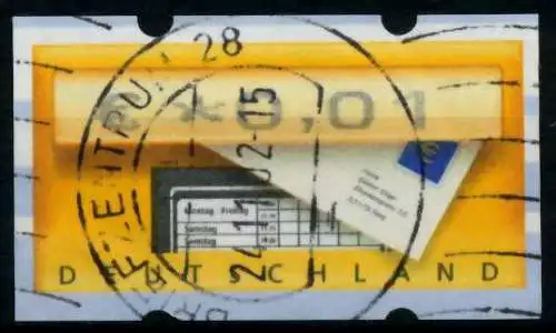 BRD ATM 2002 Nr 5-1-0001 gestempelt 97416E