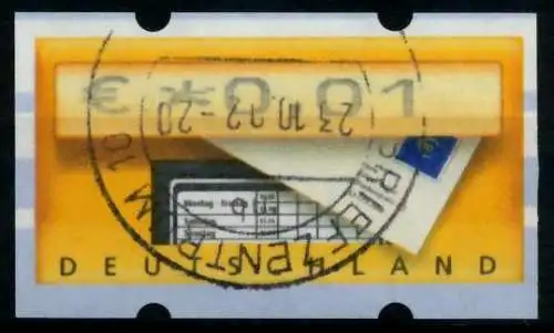 BRD ATM 2002 Nr 5-1-0001 gestempelt 97418A