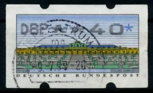 BRD ATM 1993 Nr 2-2.1-0040 gestempelt 97420A