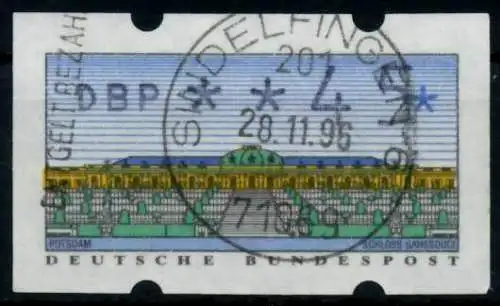 BRD ATM 1993 Nr 2-1.1-0045 gestempelt 97428E