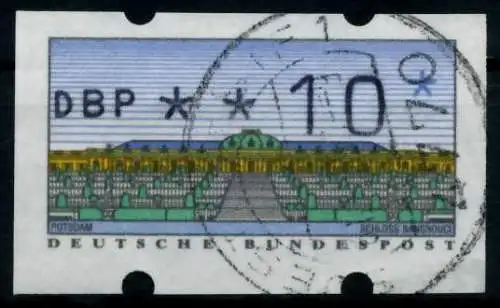 BRD ATM 1993 Nr 2-1.1-0010 gestempelt 9742CE