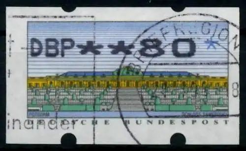 BRD ATM 1993 Nr 2-2.1-0080 gestempelt 97431E